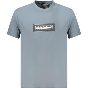 Napapijri - Box Logo - T-shirt - Katoen - Korte Mouwen