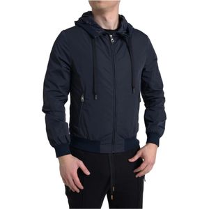 Dolce & Gabbana - Blauwe Logo Hoodie - Heren - Polyester