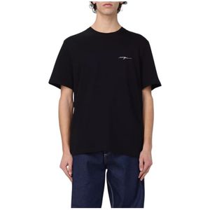 Msgm, Heren, Tops, Zwart, Maat: XS Katoen,