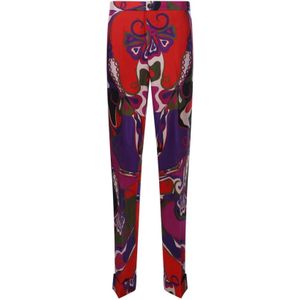 Pucci, Dames, Broeken, Veelkleurig, Maat: XS Zijde,