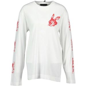 Simone Rocha, Dames, Tops, Wit, Maat: XS Katoen,