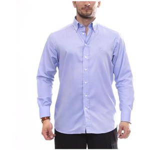 Etro, Heren, Overhemden, Blauw, Maat: XL Katoen,