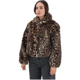 Levi's - Elle Sherpa Jas - Veelkleurig - Katoen - Warm - Ritssluiting