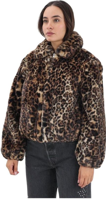 Levi's - Elle Sherpa Jas - Veelkleurig - Katoen - Warm - Ritssluiting