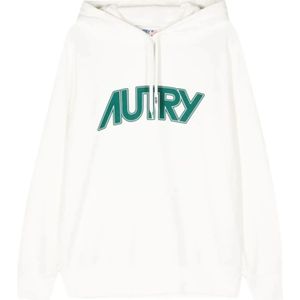 Autry, Heren, Sweatshirts & Hoodies, Wit, Maat: XL Katoen,