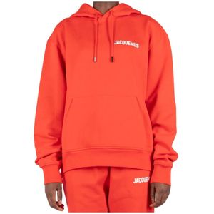 Jacquemus, Dames, Sweatshirts & Hoodies, Rood, Maat: M Katoen,