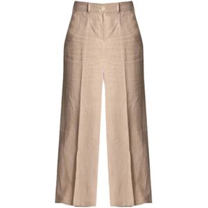 Pennyblack, Dames, Broeken, Beige, Maat: S Linnen,