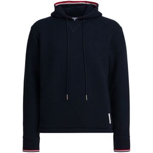 Thom Browne, Heren, Sweatshirts & Hoodies, Blauw, Maat: M