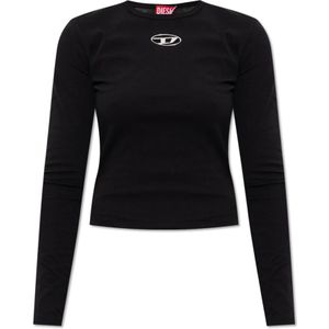 Diesel - T-Uncutie-Long-Ls-Od - T-Shirt - Zwart