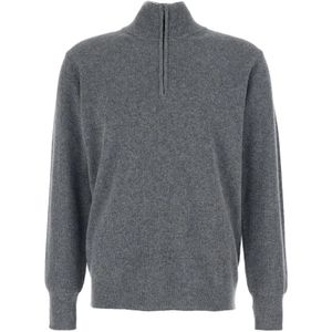 Roberto Collina, Heren, Truien, Grijs, Maat: XL Wol,