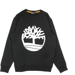 Timberland, Heren, Sweatshirts & Hoodies, Zwart, Maat: XL Katoen,
