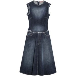 Acne Studios, Dames, Jurken, Blauw, Maat: XS Denim,