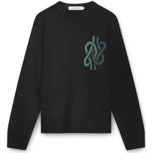 Filling Pieces, Heren, Truien, Zwart, Maat: S