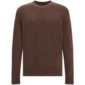 Dolce & Gabbana, Heren, Truien, Bruin, Maat: XL Wol,