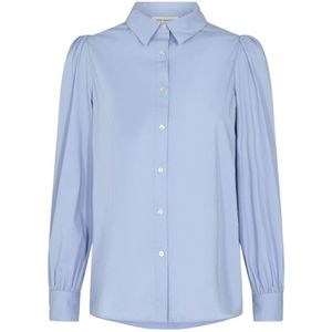 Sofie Schnoor, Dames, Blouses & Shirts, Blauw, Maat: S Katoen,