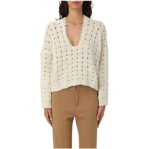 Liviana Conti, Dames, Truien, Beige, Maat: M