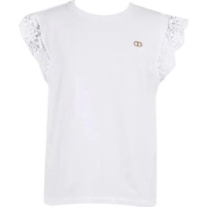 Twinset, Dames, Tops, Wit, Maat: 2XS Katoen,