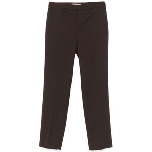 Twinset, Dames, Broeken, Bruin, Maat: 2XS Wol,