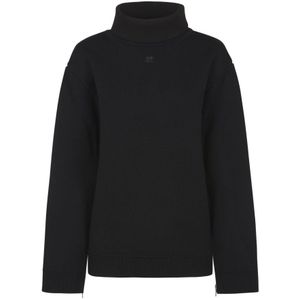 Courrèges, Dames, Truien, Zwart, Maat: S Wol,