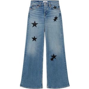 Re/Done, Dames, Jeans, Blauw, Maat: W24 Katoen,