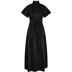 Neo Noir, Dames, Jurken, Zwart, Maat: XS Katoen,