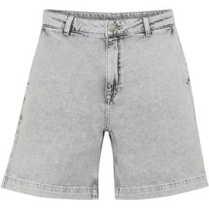 My Essential Wardrobe, Dames, Korte broeken, Grijs, Maat: 3XL Denim,