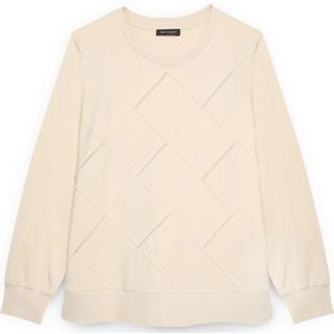 Fiorella Rubino, Dames, Sweatshirts & Hoodies, Beige, Maat: XS Katoen,