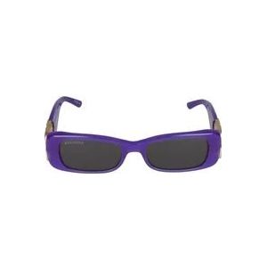 Balenciaga Stijlvolle zonnebril Bb0096S , Purple , Dames , Maat: 51 MM