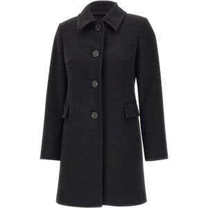 Kaos, Dames, Mantels, Zwart, Maat: S Leer,