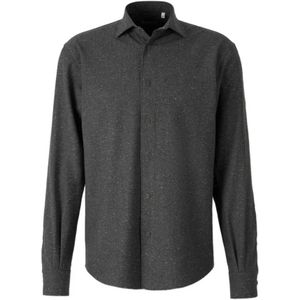 Herno, Heren, Overhemden, Zwart, Maat: M Wol,