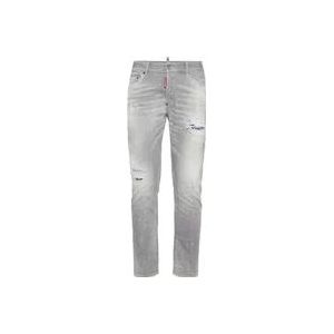 Dsquared2 Grijze Jeans Pantalone , Gray , Heren , Maat: S