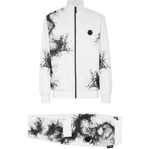 Plein Sport, Heren, Jumpsuits & Playsuits, Wit, Maat: 2XL Katoen,