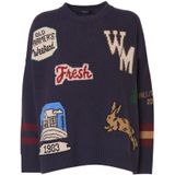 Max Mara - Pavidi - Gebreide Trui - Blauw - Scheerwol