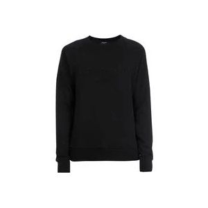 Balmain Katoenen sweatshirt met reliëf logo , Black , Heren , Maat: S