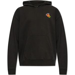 Kenzo, Heren, Sweatshirts & Hoodies, Zwart, Maat: M Katoen,