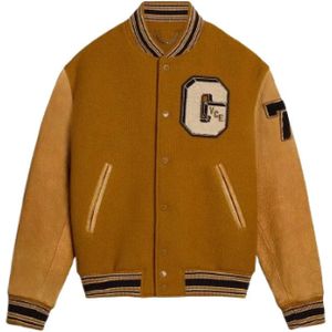 Golden Goose, Heren, Jassen, Oranje, Maat: M Wol,