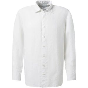Baldessarini, Heren, Overhemden, Wit, Maat: 2XL Linnen,