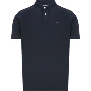 Eden Park, Heren, Tops, Blauw, Maat: XS Katoen,