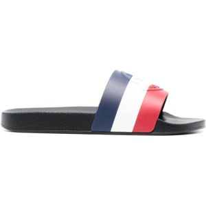 Moncler Basile Logo-Embossed Slides , Multicolor , Heren , Maat: 40 EU