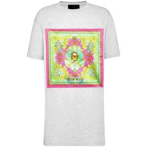 Philipp Plein, Dames, Jurken, Grijs, Maat: XS Katoen,