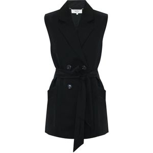 Kocca, Dames, Jassen, Zwart, Maat: S Linnen,