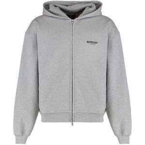 Represent, Heren, Sweatshirts & Hoodies, Grijs, Maat: S Katoen,