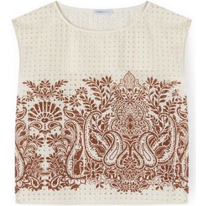 Motivi, Dames, Blouses & Shirts, Wit, Maat: XL Katoen,