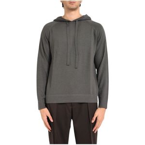Paolo Pecora, Heren, Sweatshirts & Hoodies, Grijs, Maat: L Wol,