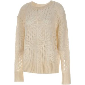 Maurizio Mykonos, Dames, Truien, Wit, Maat: XS Wol,