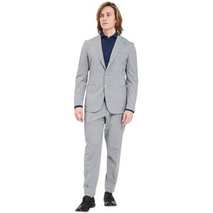 Santaniello, Heren, Pakken, Grijs, Maat: XL