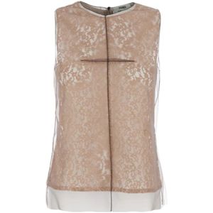 Fendi, Dames, Tops, Bruin, Maat: S