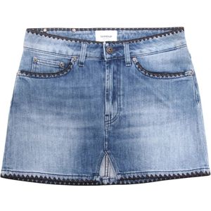 Dondup, Dames, Rokken, Blauw, Maat: W28 Denim,