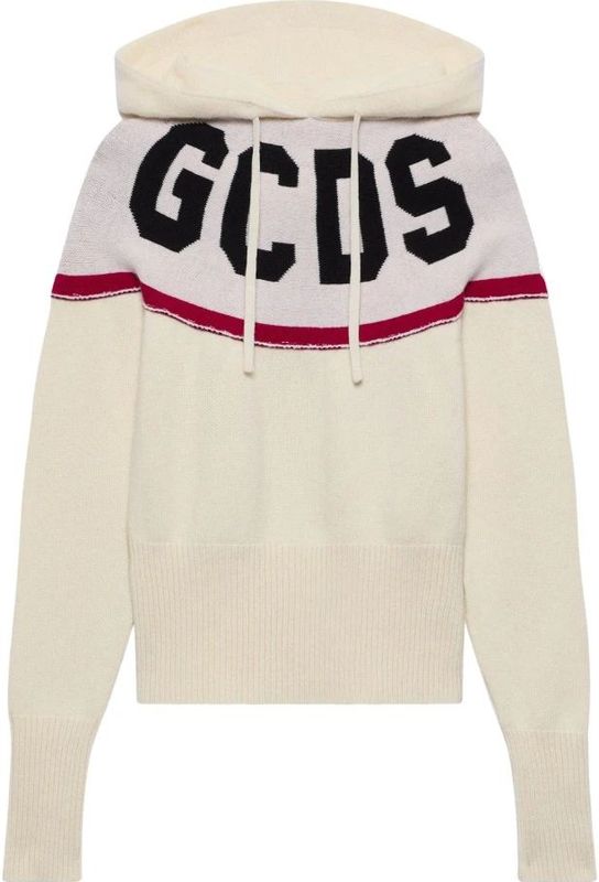 GCDS Trui  knalrood / zwart / wit