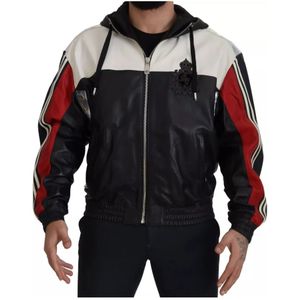 Dolce & Gabbana, Heren, Jassen, Veelkleurig, Maat: L Leer,